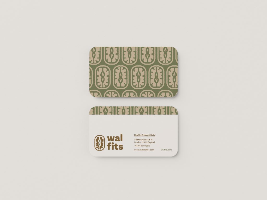 walfits tarjeta de visita de empresa